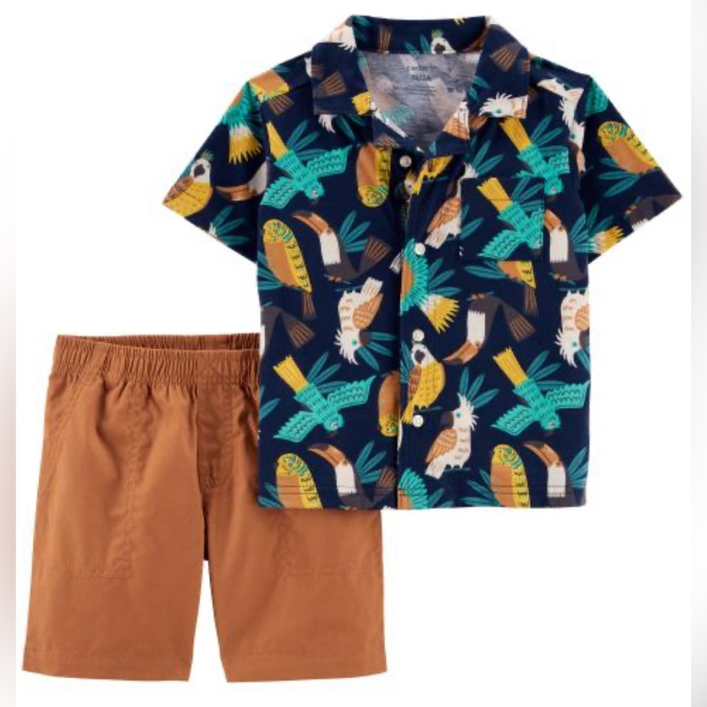 Carter’s Button-Front Top and Shorts Set